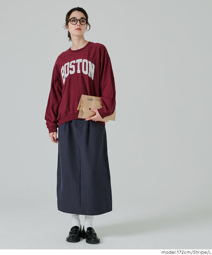 コカ coca Iラインスリットスカート （Stripe） Stripe