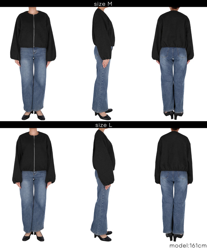 コカ coca カーリーボアブルゾン （Black） Black