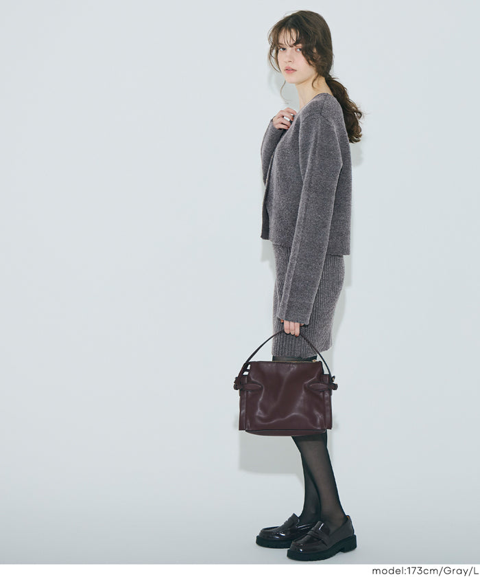 コカ coca 縮絨ニット金釦カーディガン （Gray） Gray