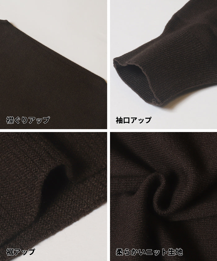 コカ coca ボートネックドルマンニット （Charcoal） Charcoal