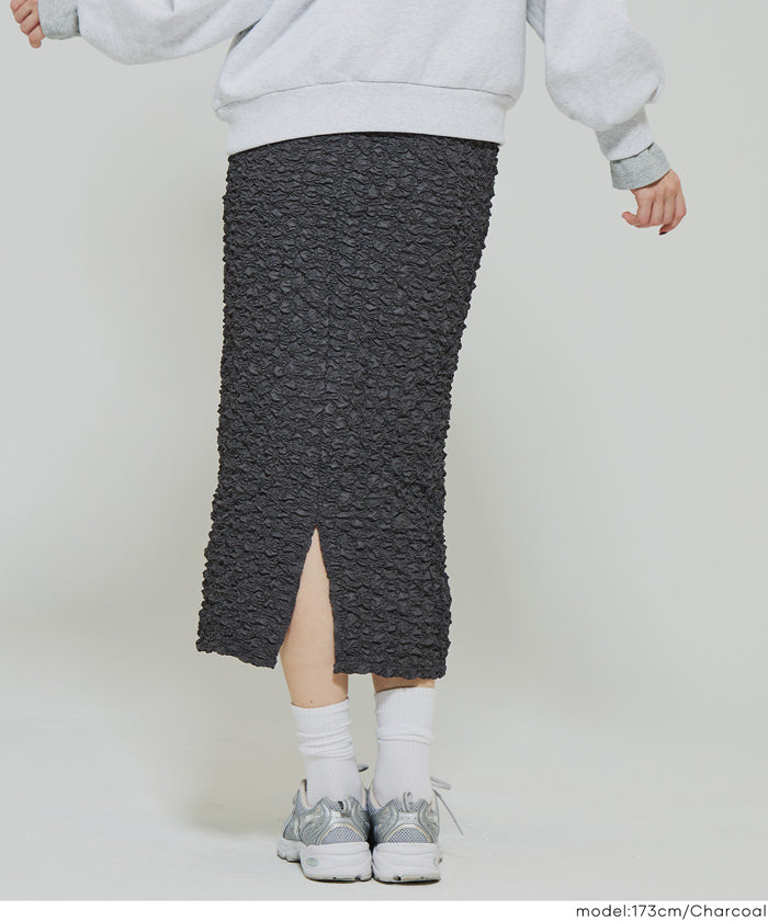 コカ coca デザインIラインスカート （Charcoal） Charcoal
