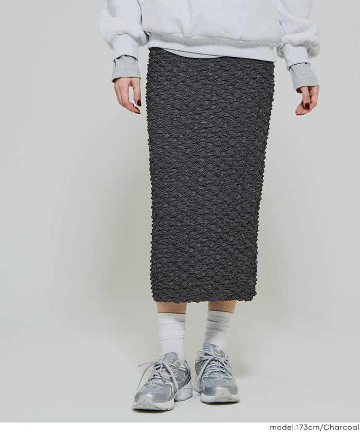 コカ coca デザインIラインスカート （Charcoal） Charcoal