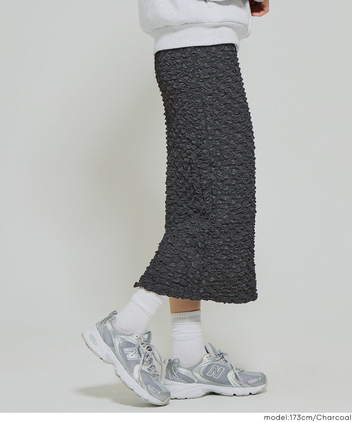 コカ coca デザインIラインスカート （Charcoal） Charcoal