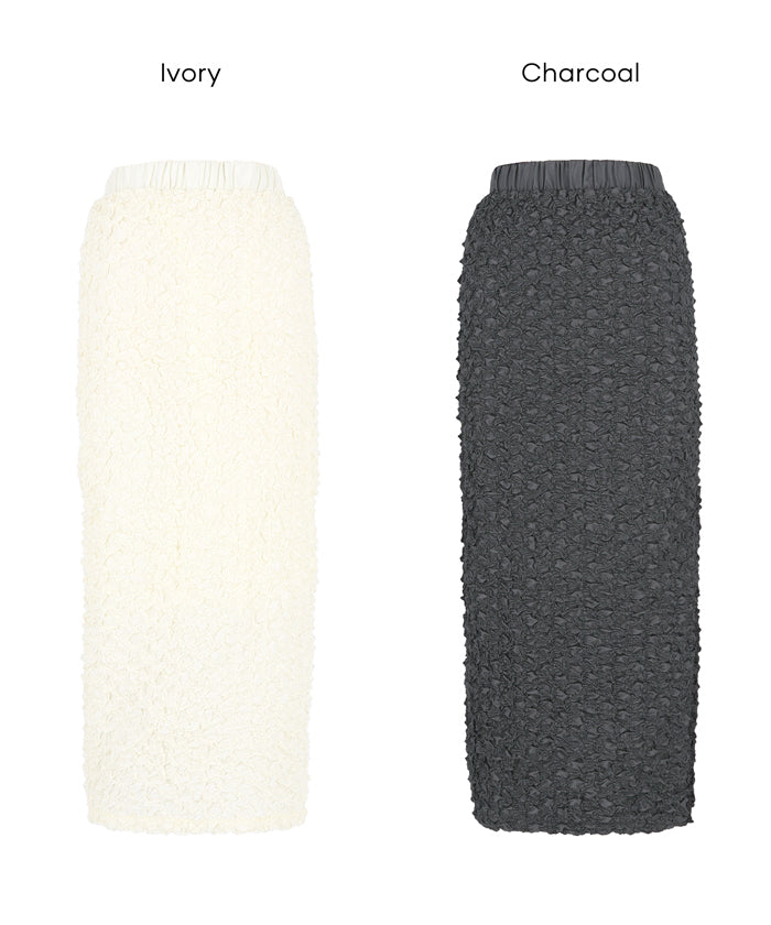 コカ coca デザインIラインスカート （Charcoal） Charcoal