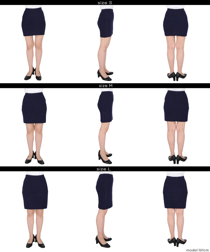 コカ coca 縮絨ニットミニスカート （Navy） Navy