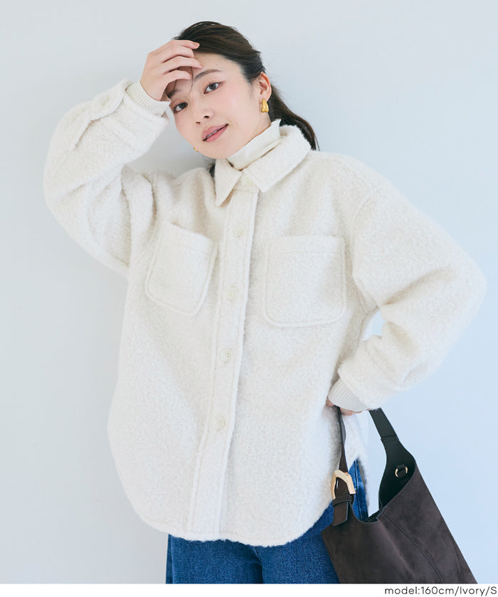 コカ coca プードルボアジャケット （White） White