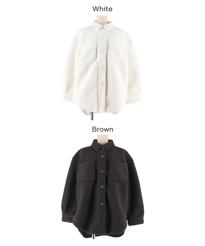 コカ coca プードルボアジャケット （White） White