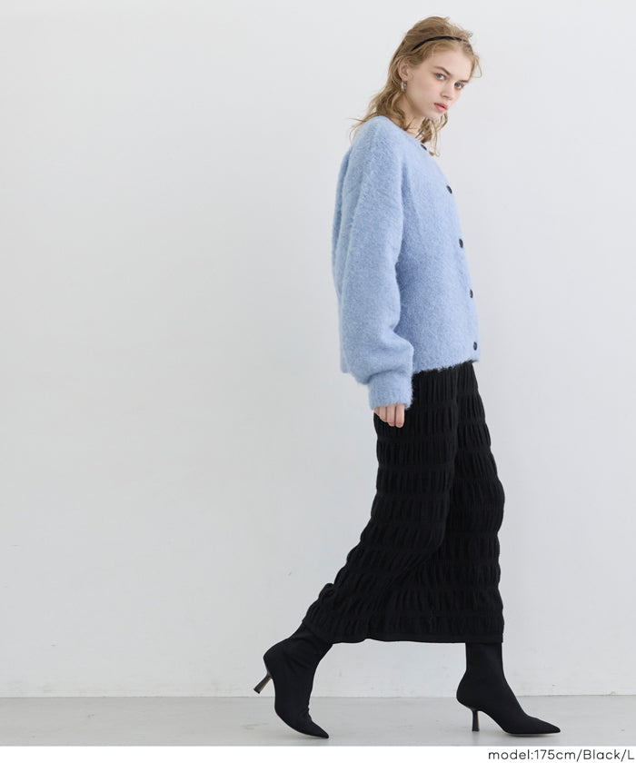 コカ coca シャーリングニットスカート （Black） Black