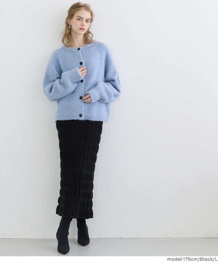 コカ coca シャーリングニットスカート （Black） Black