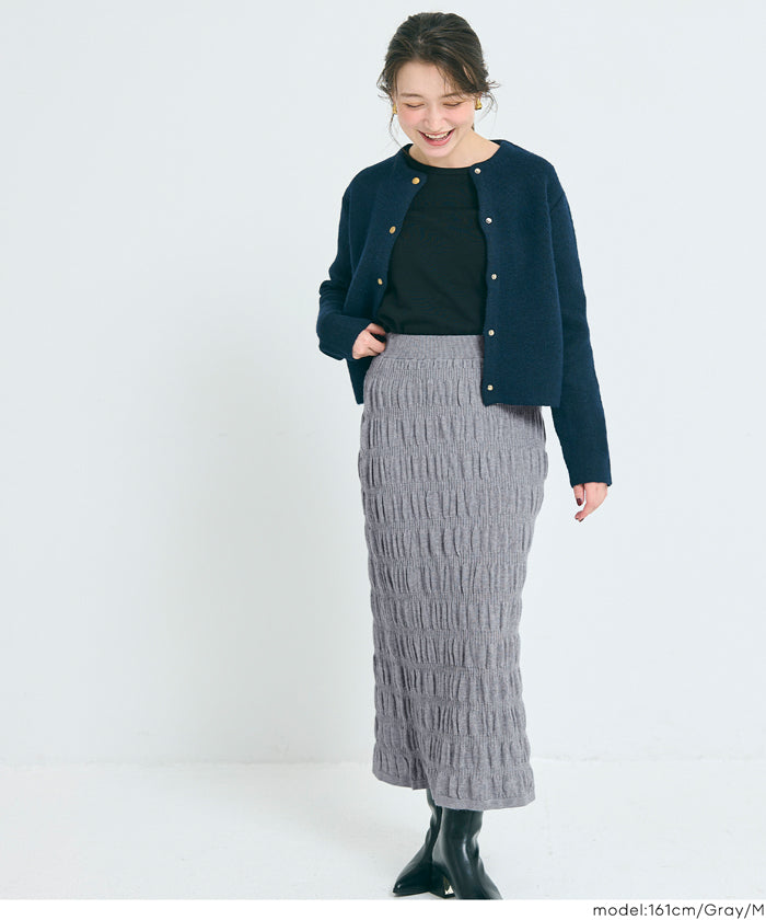 コカ coca シャーリングニットスカート （Black） Black