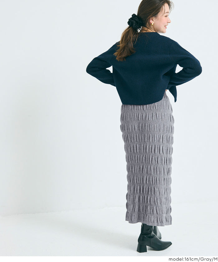 コカ coca シャーリングニットスカート （Black） Black