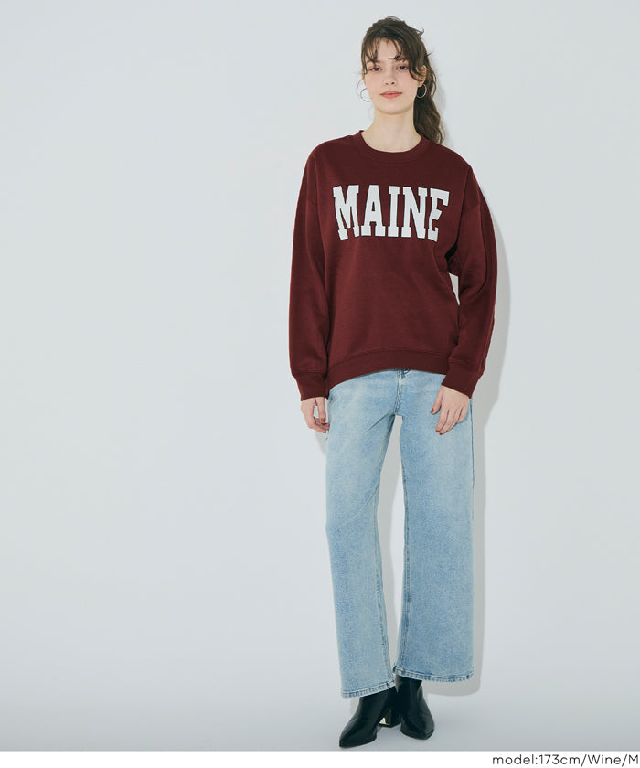 コカ coca 裏起毛プリントスウェット （Wine） Wine