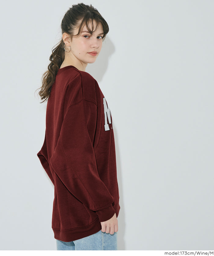 コカ coca 裏起毛プリントスウェット （Wine） Wine