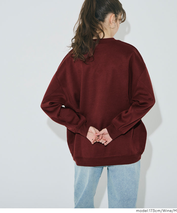 コカ coca 裏起毛プリントスウェット （Wine） Wine