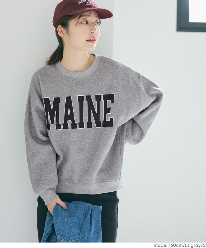 コカ coca 裏起毛プリントスウェット （Wine） Wine