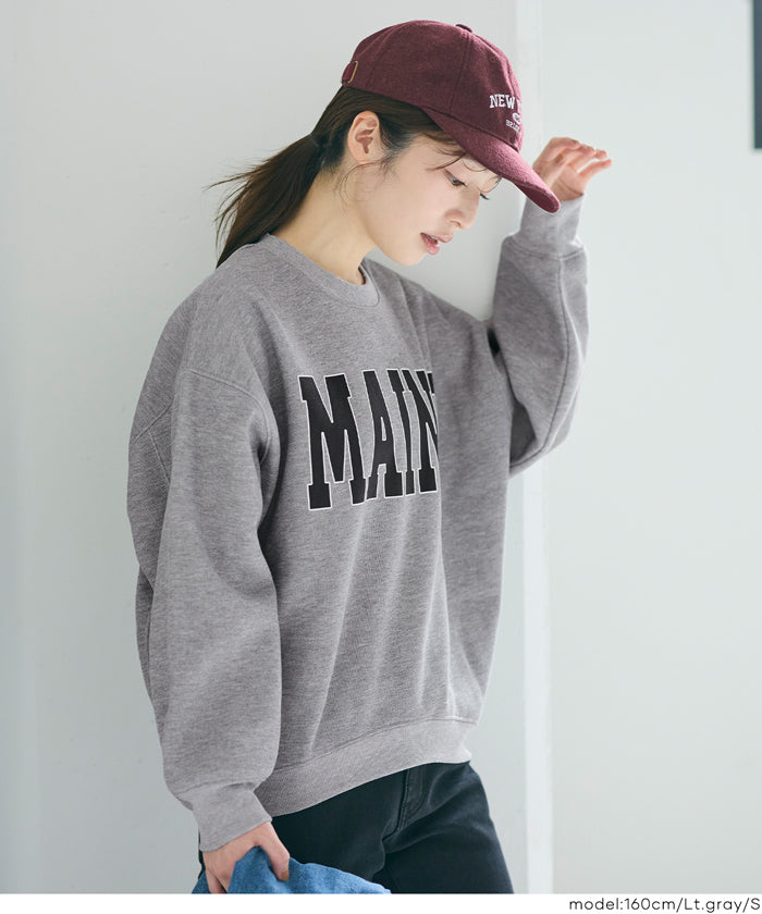 コカ coca 裏起毛プリントスウェット （Wine） Wine