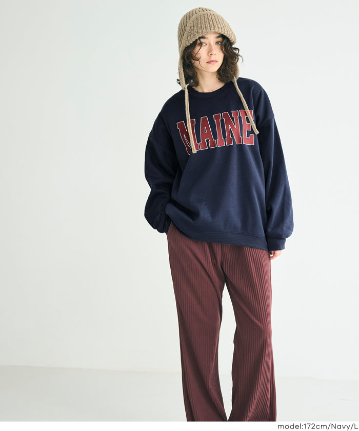 コカ coca 裏起毛プリントスウェット （Wine） Wine