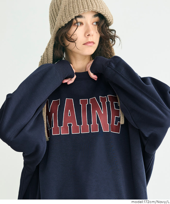 コカ coca 裏起毛プリントスウェット （Wine） Wine