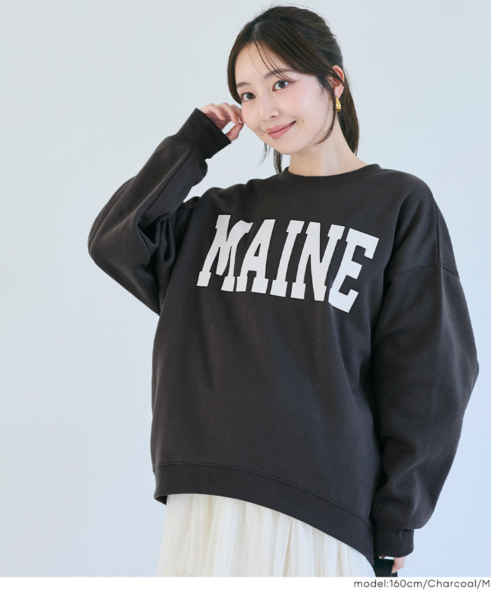 コカ coca 裏起毛プリントスウェット （Wine） Wine