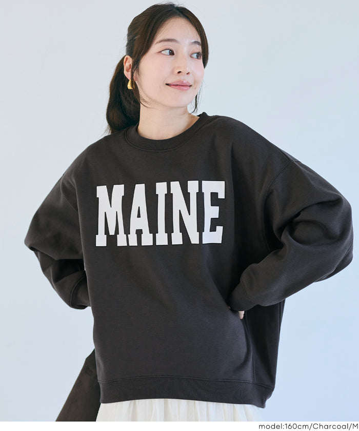 コカ coca 裏起毛プリントスウェット （Wine） Wine