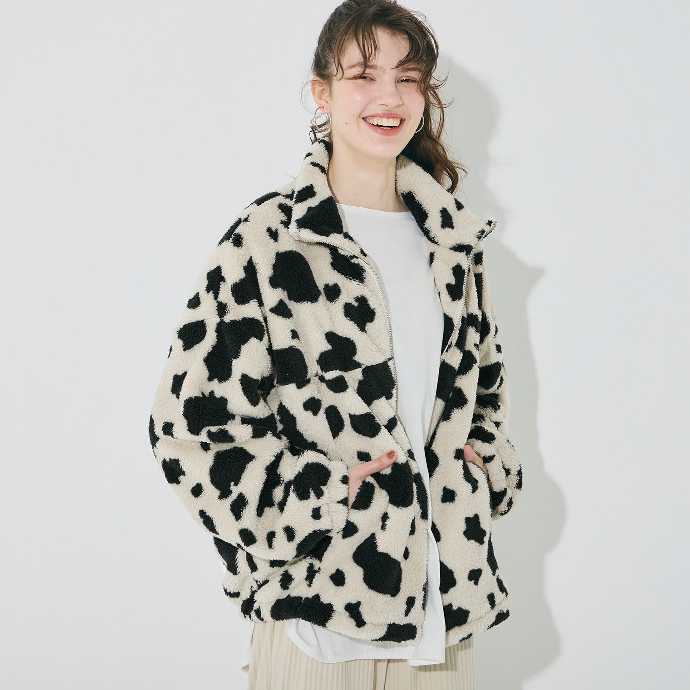 コカ coca フリースジップアップジャケット （Mix） Mix