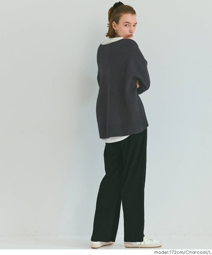 コカ coca ディープVネックニットトップス （Khaki） Khaki