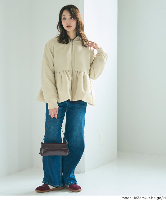 コカ coca ペプラムヘムMA-1 （Lt.beige） Lt.beige