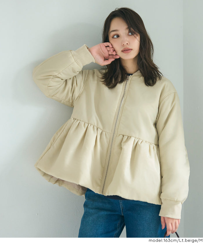 コカ coca ペプラムヘムMA-1 （Lt.beige） Lt.beige