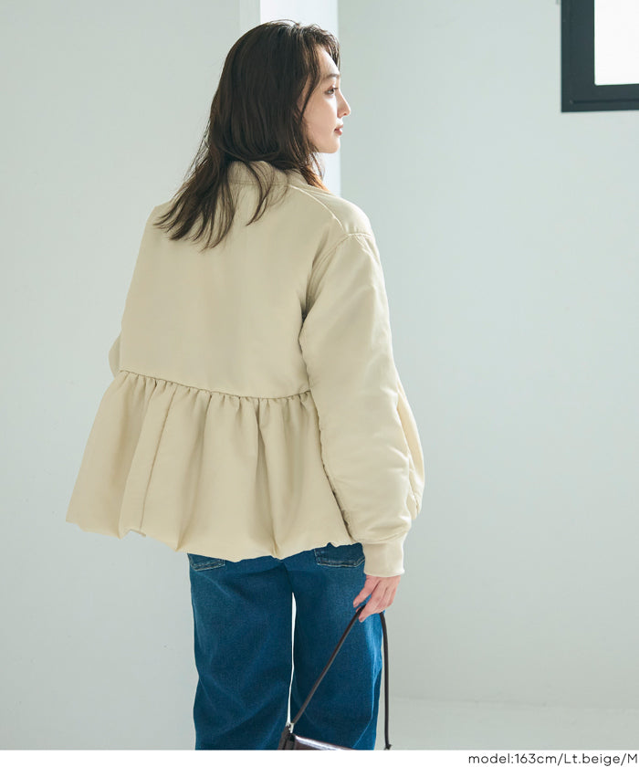 コカ coca ペプラムヘムMA-1 （Lt.beige） Lt.beige