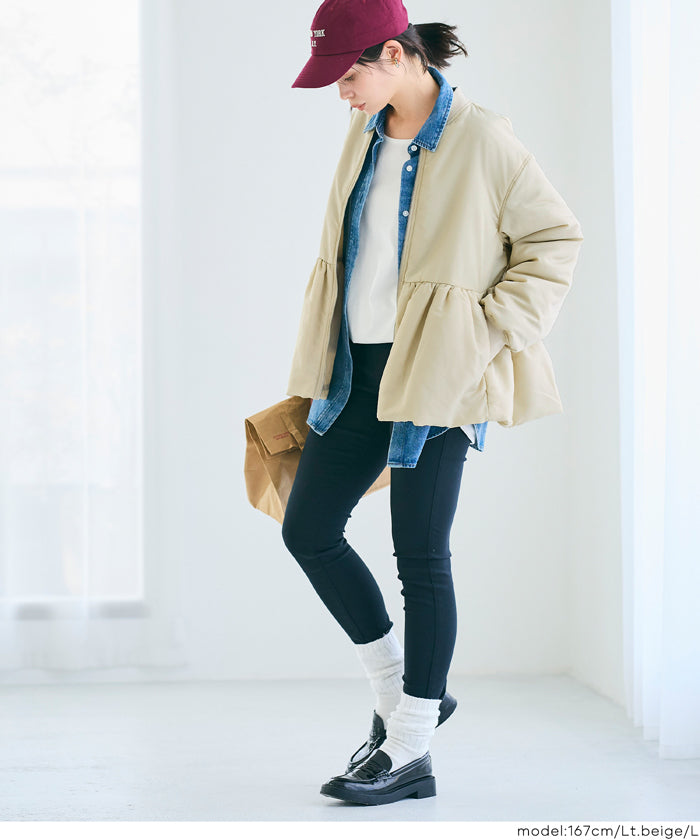 コカ coca ペプラムヘムMA-1 （Lt.beige） Lt.beige