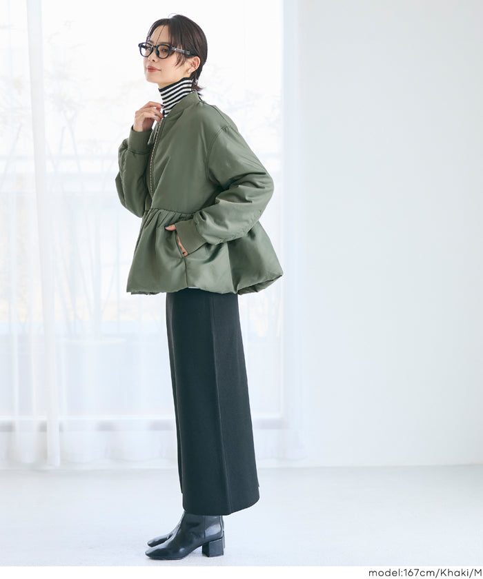 コカ coca ペプラムヘムMA-1 （Lt.beige） Lt.beige