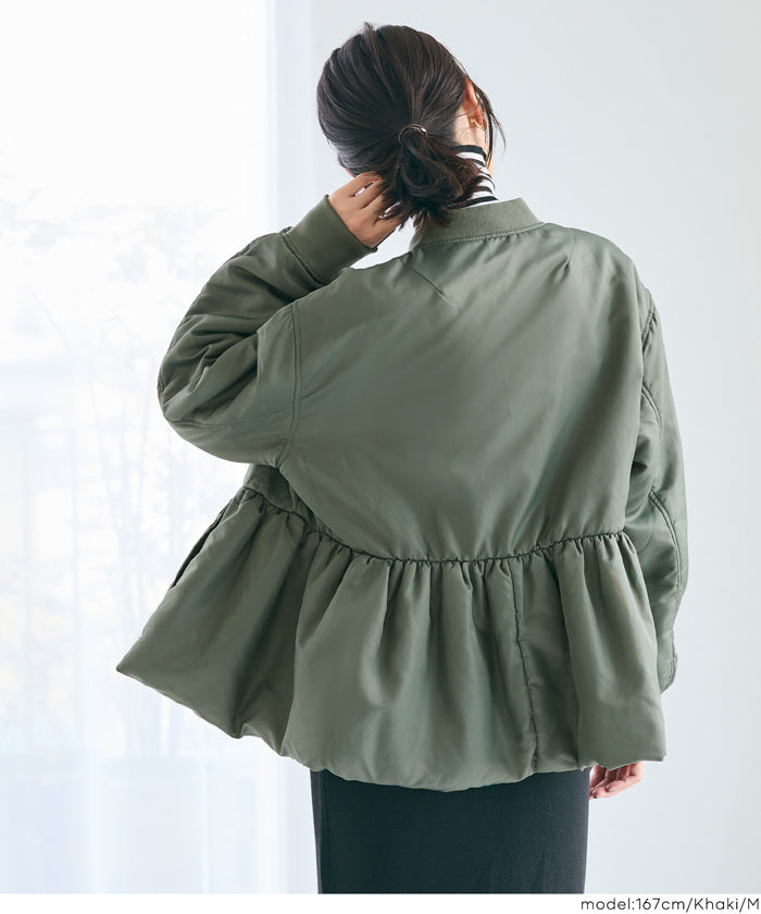 コカ coca ペプラムヘムMA-1 （Lt.beige） Lt.beige