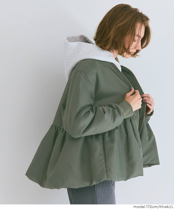 コカ coca ペプラムヘムMA-1 （Lt.beige） Lt.beige