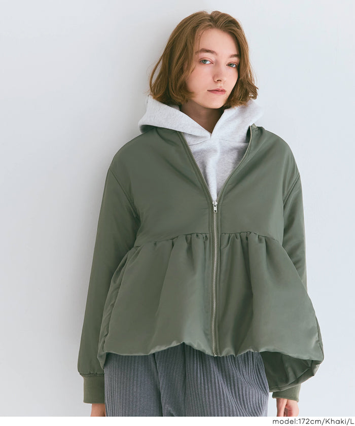 コカ coca ペプラムヘムMA-1 （Lt.beige） Lt.beige