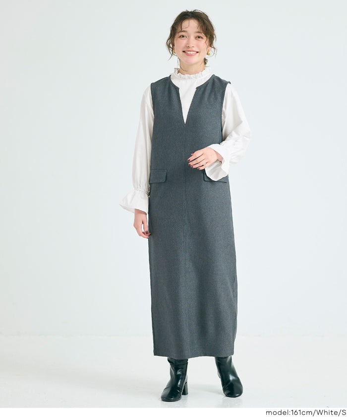 コカ coca スタンドフリルブラウス （White） White