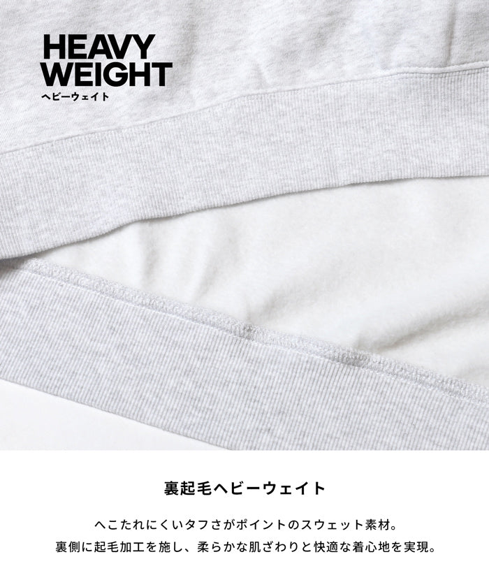 コカ coca ヘビーウェイト裏起毛ビンテージ加工ロゴスウェット （Red） Red