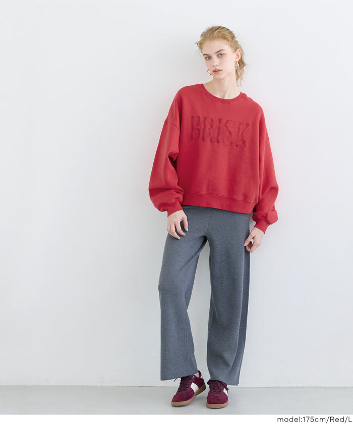 コカ coca ヘビーウェイト裏起毛ビンテージ加工ロゴスウェット （Red） Red