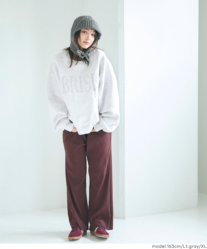 コカ coca ヘビーウェイト裏起毛ビンテージ加工ロゴスウェット （Red） Red