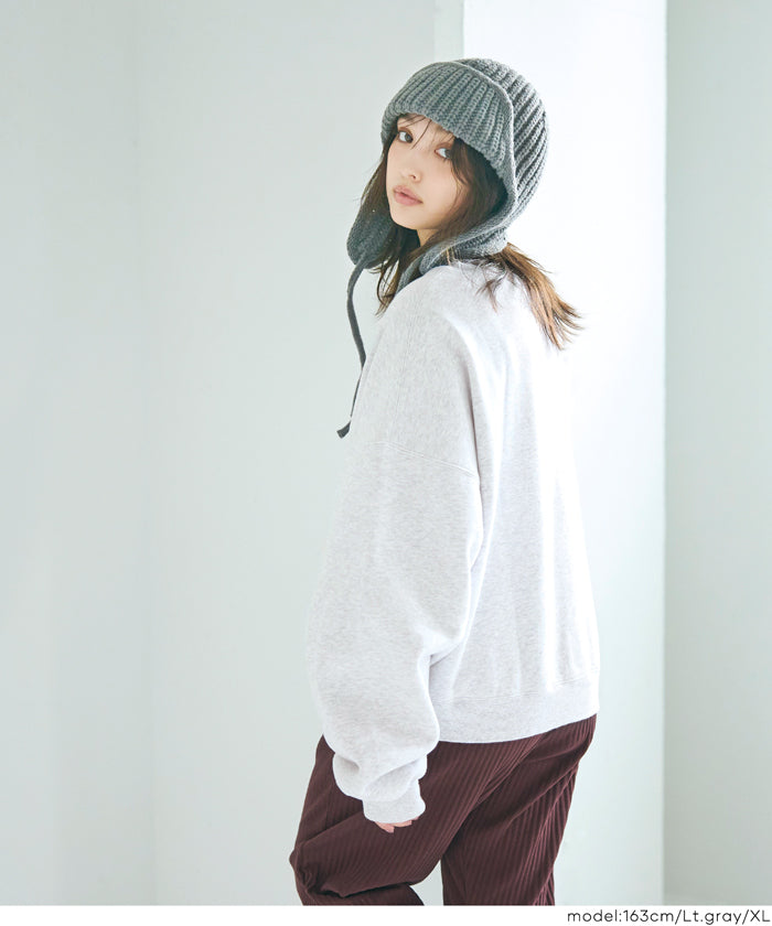 コカ coca ヘビーウェイト裏起毛ビンテージ加工ロゴスウェット （Red） Red