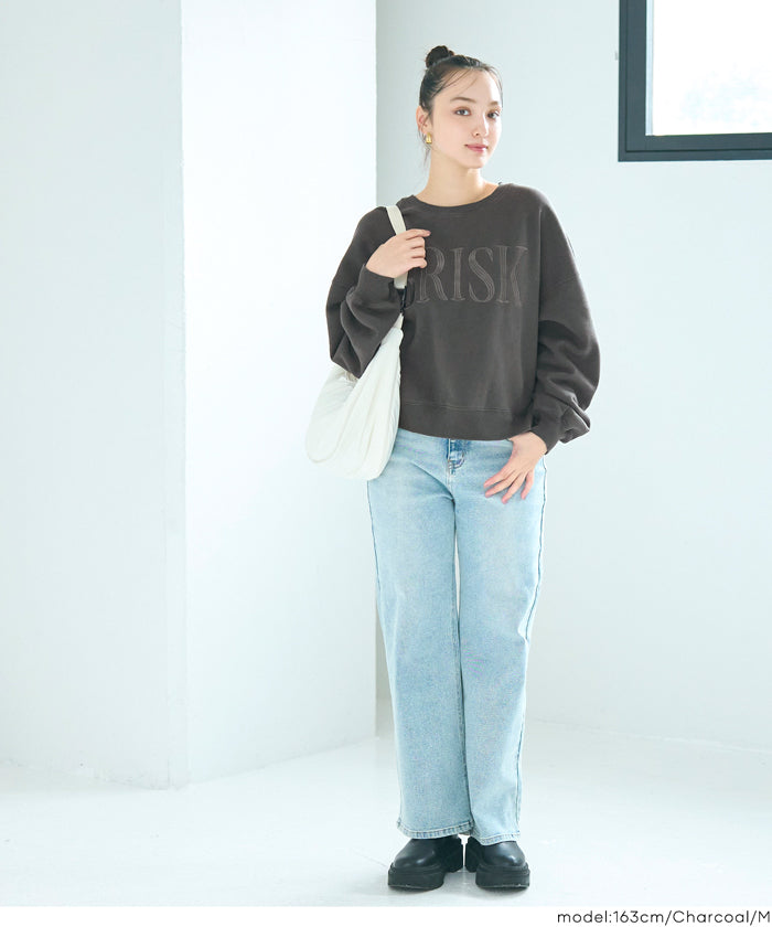 コカ coca ヘビーウェイト裏起毛ビンテージ加工ロゴスウェット （Red） Red