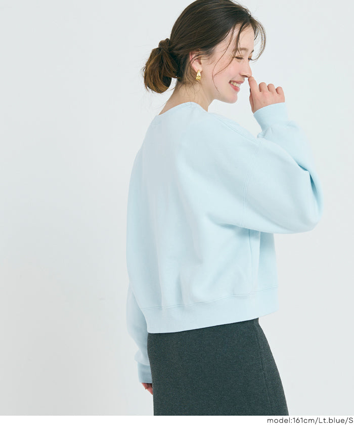 コカ coca ヘビーウェイト裏起毛ビンテージ加工ロゴスウェット （Red） Red