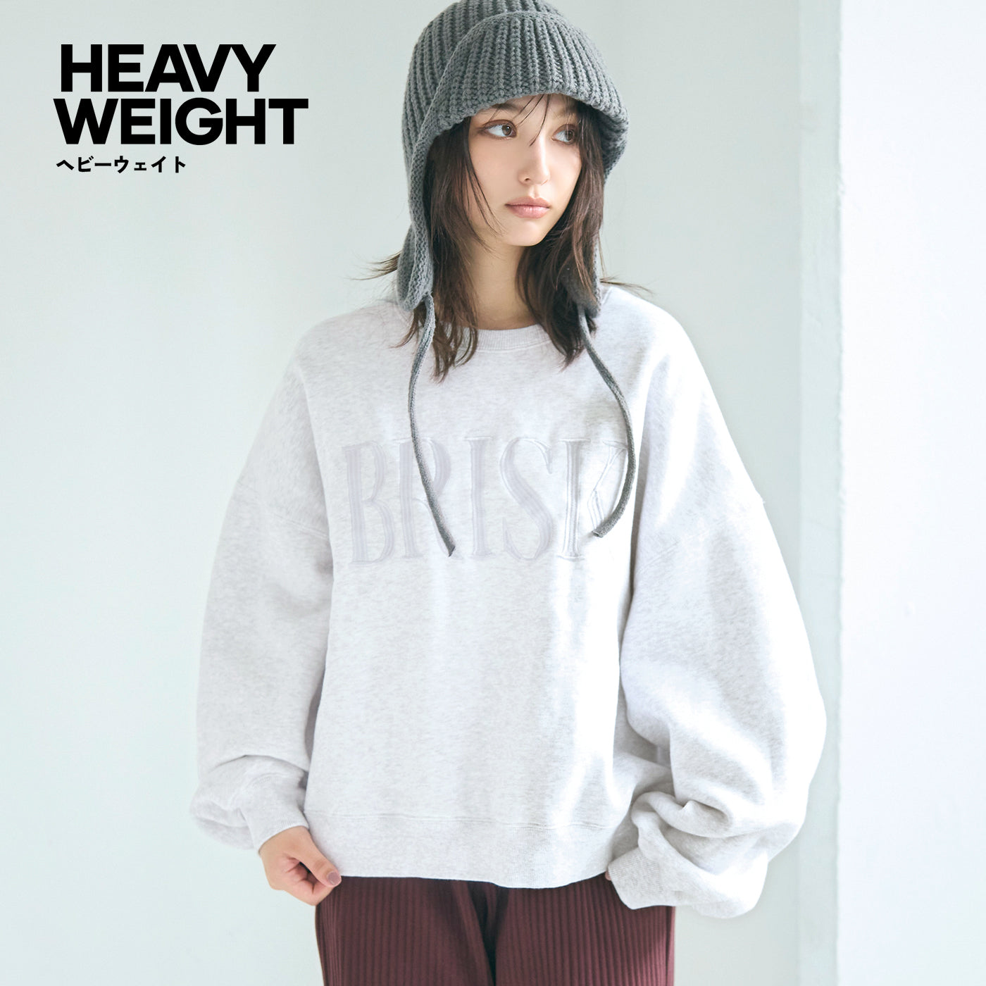 コカ coca ヘビーウェイト裏起毛ビンテージ加工ロゴスウェット （Lt.gray） Lt.gray