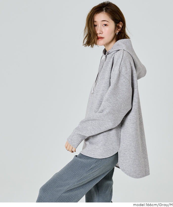 コカ coca ソフトスウェットリボンパーカー （Gray） Gray