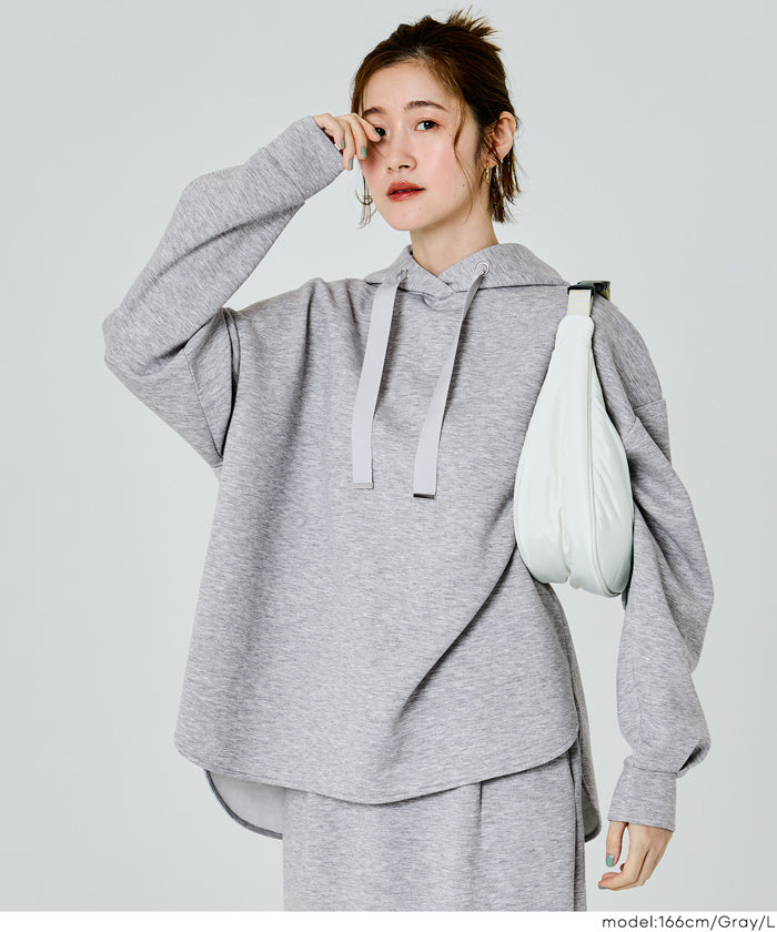 コカ coca ソフトスウェットリボンパーカー （Gray） Gray