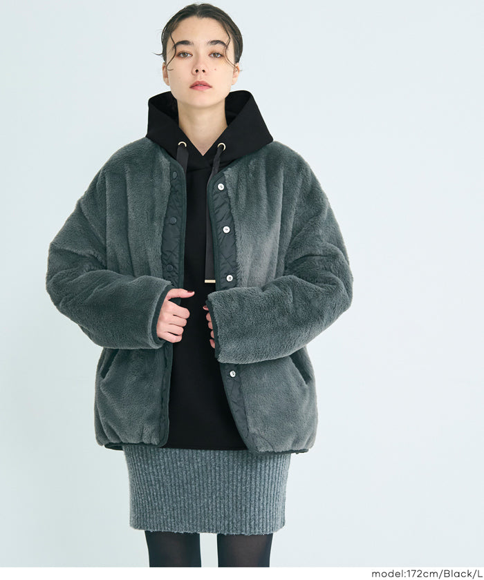 コカ coca ソフトスウェットリボンパーカー （Gray） Gray