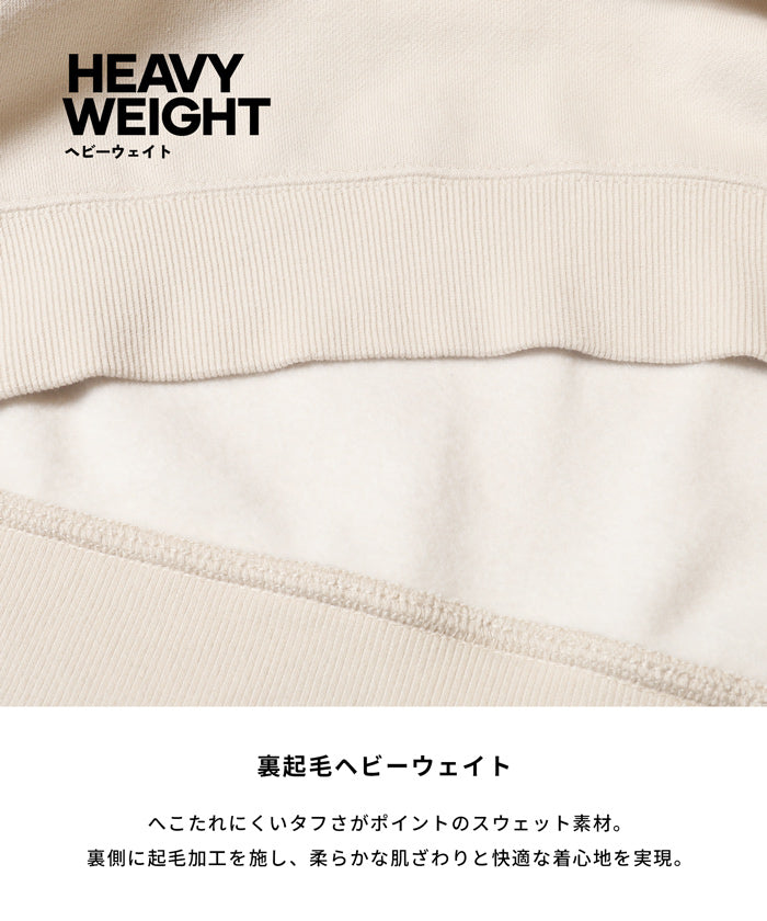 コカ coca ヘビーウェイト裏起毛ビンテージ加工無地スウェット （Lt.pink） Lt.pink