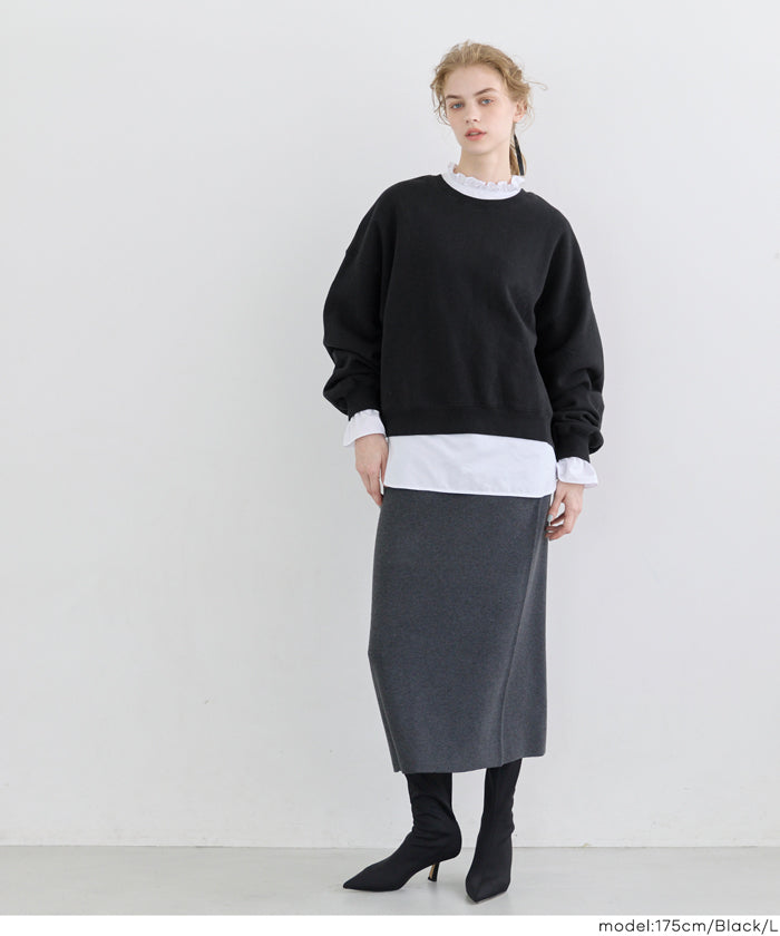 コカ coca ヘビーウェイト裏起毛ビンテージ加工無地スウェット （Lt.pink） Lt.pink