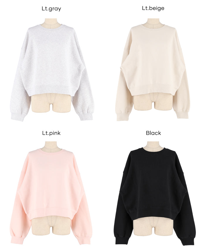 コカ coca ヘビーウェイト裏起毛ビンテージ加工無地スウェット （Lt.pink） Lt.pink