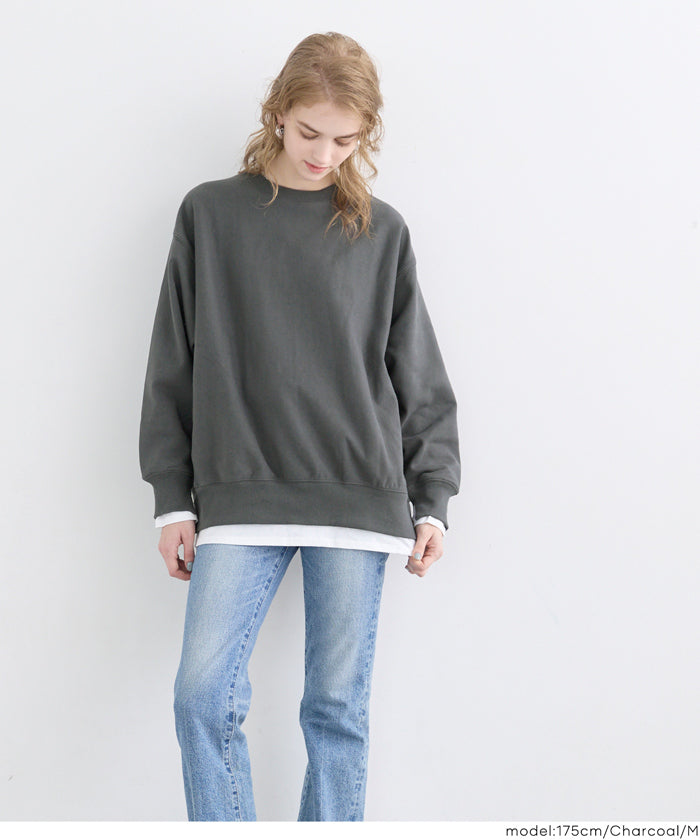 コカ coca ヘビーウェイト裏毛レイヤードスウェット （Charcoal） Charcoal