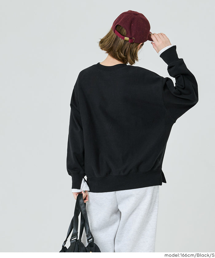 コカ coca ヘビーウェイト裏毛レイヤードスウェット （Charcoal） Charcoal